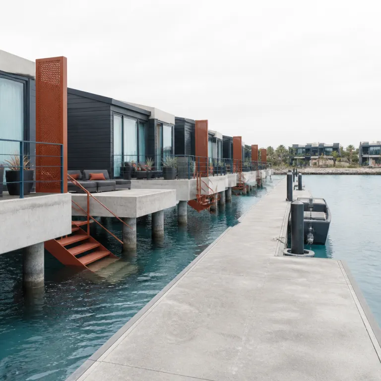 Water bungalows in the Caribbean for refined beachfront elegance from Curaçao